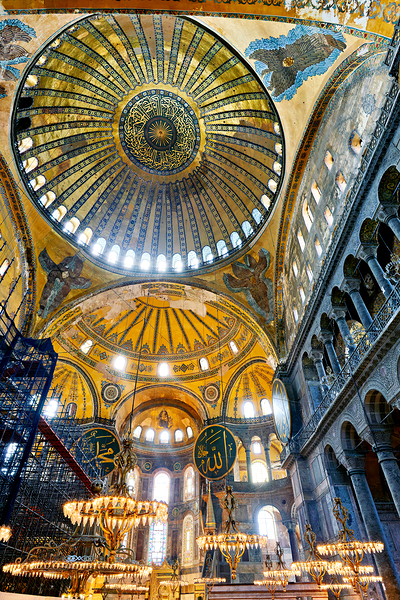 Visit to hagia sophia grand mosque in istanbul turkey Print
