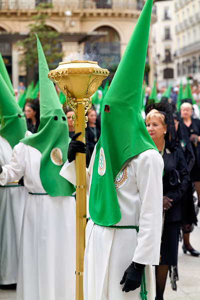Zaragoza. Saragossa. Aragon. Spain.  Processions of the Easter Holy Week Print