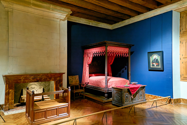 View inside Chateau dAzay le Rideau in Loire Valley France by Marco Brivio