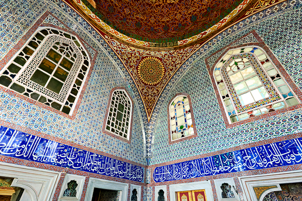 Visit to privy chamber of murat iii in topkapi palace harem Print