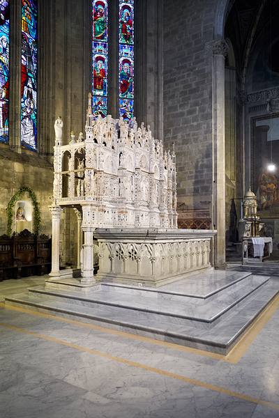 Cathedral of saints peter and donatus in arezzo tuscany italy Print