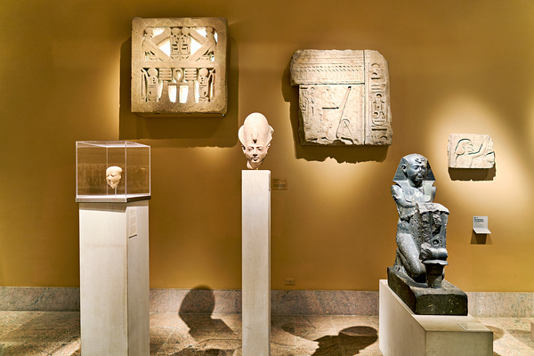 Usermontus sarcophagus at the Met in New York Print