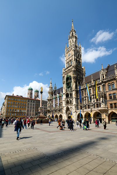Explore marienplatz and the rathaus in munich germany Print