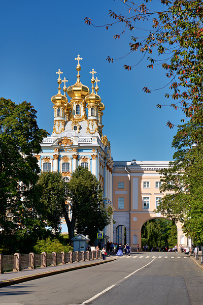 Catherine palace in pushkin saint petersburg russia Print