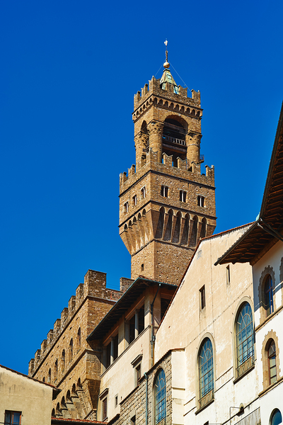 Visit palazzo vecchio in piazza signoria in florence tuscany ita Print