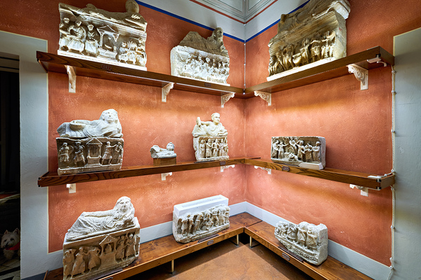 Exploring cinerary urns at Guarnacci Museum in Volterra Digital Download