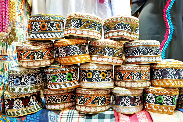 Artisan crafts in Muscat Oman showcase traditional design Print