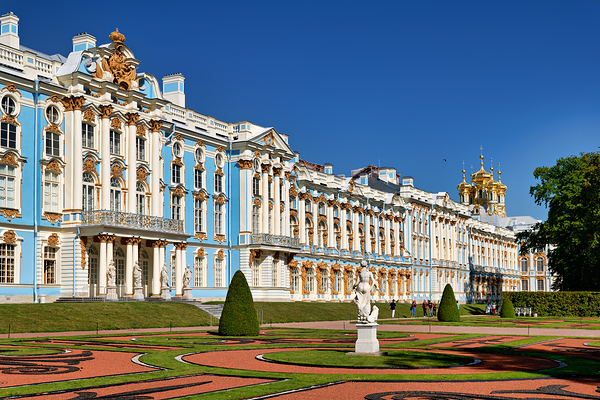 Catherine palace in pushkin saint petersburg russia Print