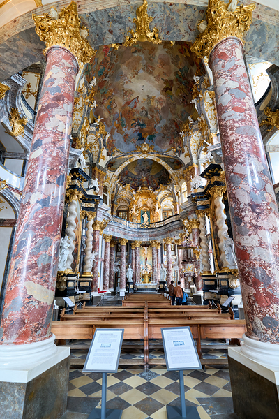 Visit to hofkirche in wurzburg on the romantic road in bavaria Print