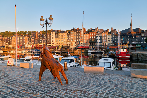 Sunrise at the harbour in Honfleur Normandy France Digital Download