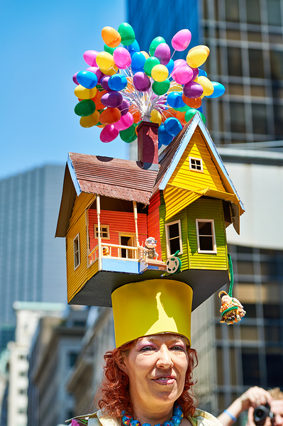 Celebration of Easter parade in Manhattan with colorful hats by Marco Brivio