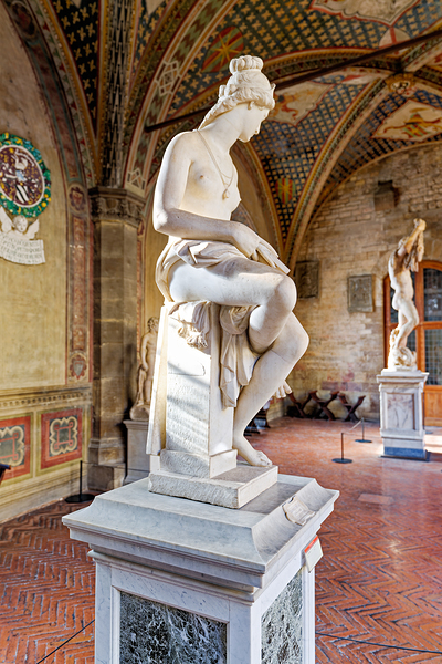 Marble sculpture at Museo Nazionale del Bargello in Florence Tus Print