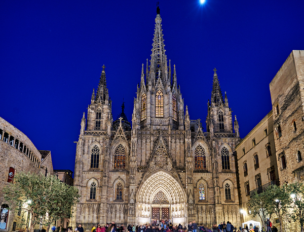 Cathedral of the holy cross and saint eulalia in barcelona Digital Download