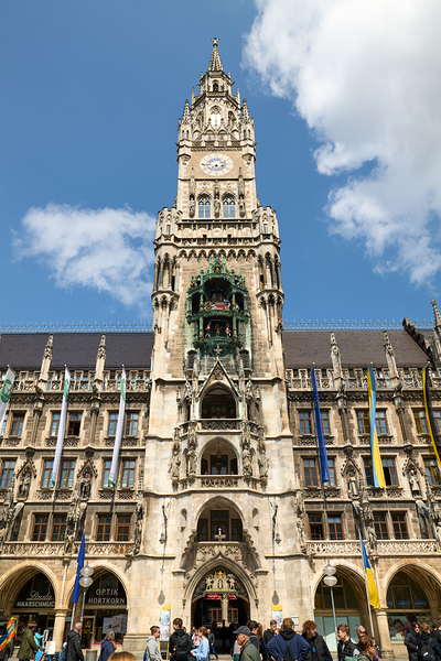 Rathaus in Munich a landmark of Marienplatz in Germany Digital Download
