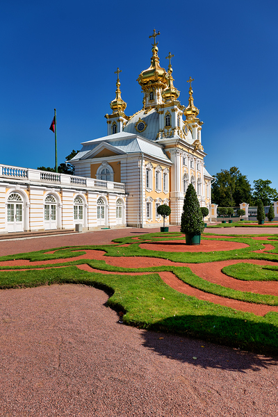 Exploring peterhof palace in saint petersburg russia Print