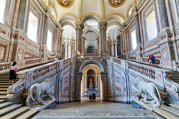 Scalone staircase of honour at Royal Palace in Caserta Italy by Marco Brivio