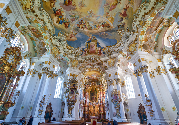 Visit to Wieskirche along the Romantic Road in Bavaria Germany by Marco Brivio