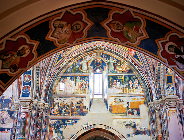Salento. Apulia Puglia Italy. Galatina. Santa Caterina dAlessandria church. Frescoes by Francesco dArezzo Print