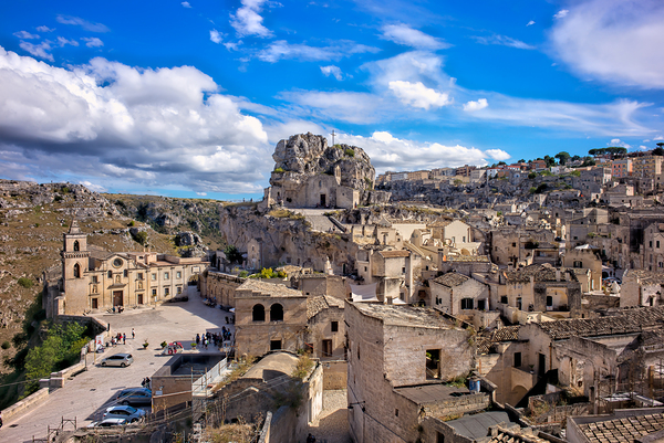 Matera Basilicata Italy. Saint Peter Caveoso Church Print