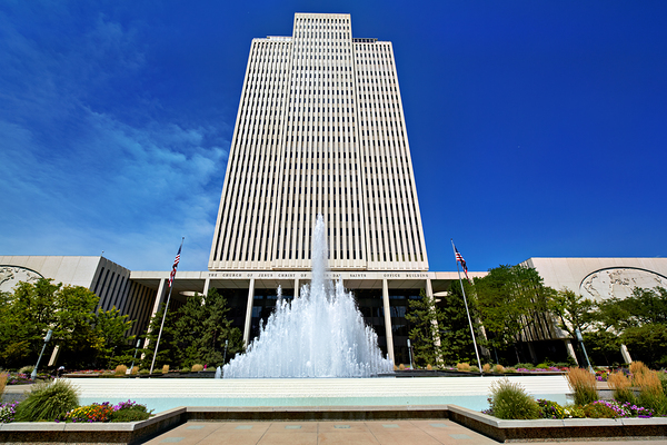 The hedaquarter of the Mormon Church of Jesus Christ the latter day. Salt Lake City Utah USA Digital Download