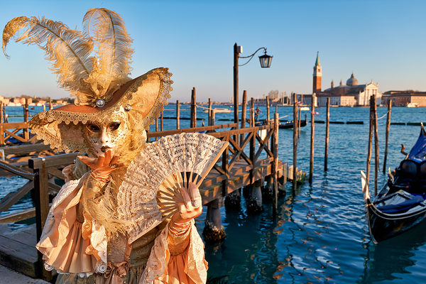 Venice Italy. The Carnival Print