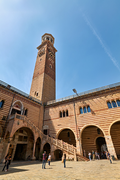 Verona Veneto Italy. Torre dei Lamberti Print