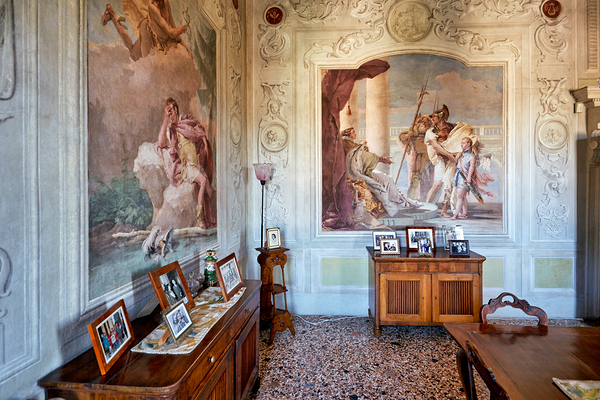 Vicenza Veneto Italy. The interiors of the Villa Valmarana ai Nani frescoed  by Giambattista and Giandomenico Tiepolo Print