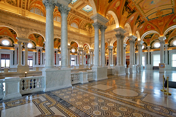 Inside the Library of Congress. Washington D.C. Digital Download