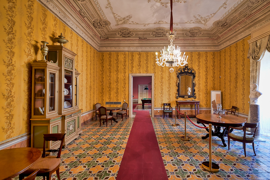 Visit to the palazzo nicolaci palace in noto sicily italy  Print