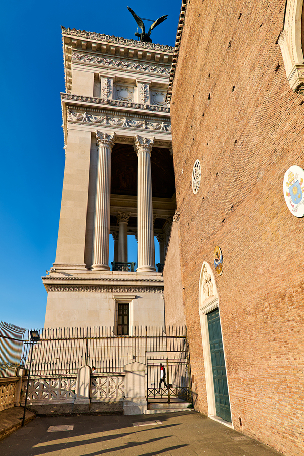 Visit to vittoriano and basilica at capitoline hill in rome ital  Print