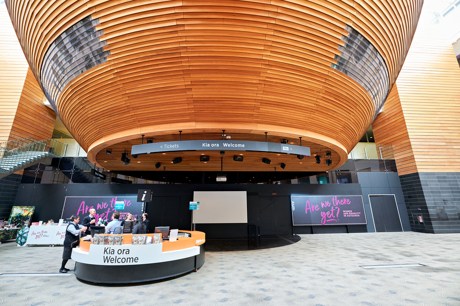 Entrance area of Auckland War Memorial Museum in Auckland New Ze  Print