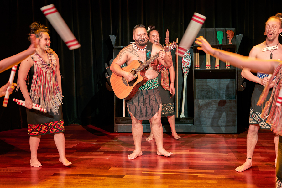 Maori haka dance performance in Auckland New Zealand  Print
