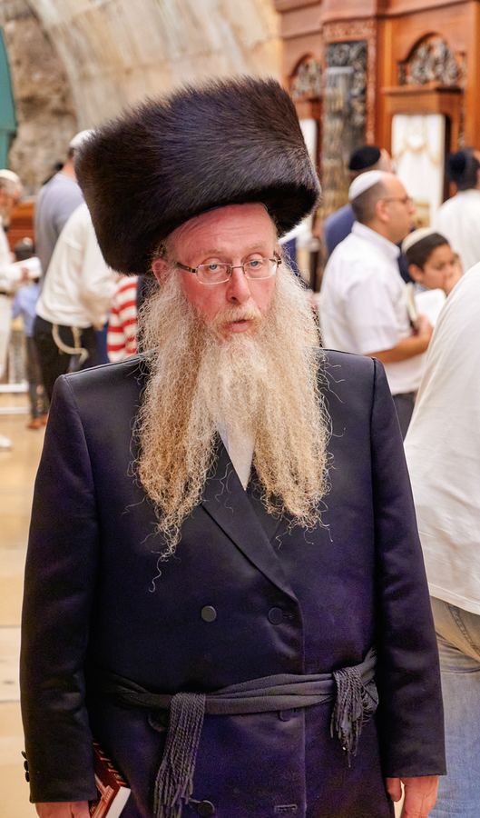 Orthodox Jews pray at the Wailing Wall in Jerusalem Israel  Print