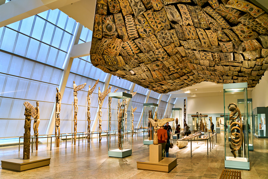 Exploring oceanic art at the Metropolitan Museum in Manhattan  Print