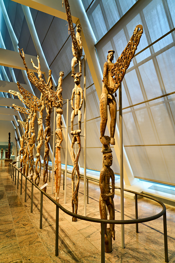 Oceanic art displayed at Metropolitan Museum of Art in New York  Print