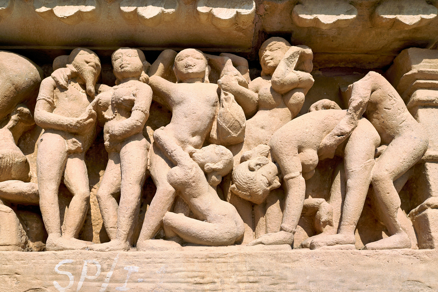 Discovering the intricate carvings at Khajuraho temples  Print