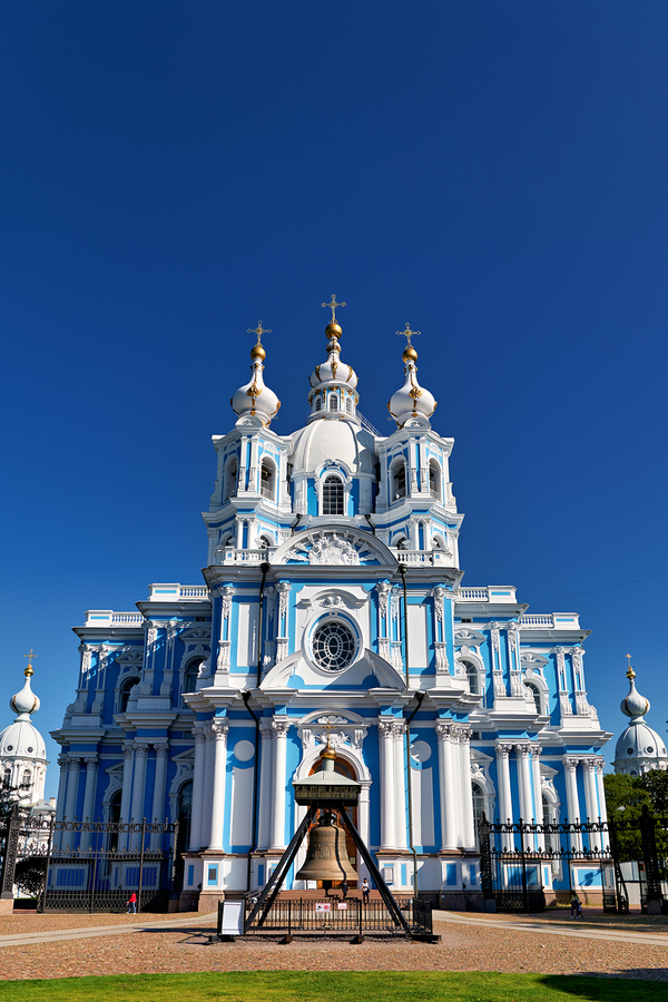 Visit to smolny convent in saint petersburg russia  Print