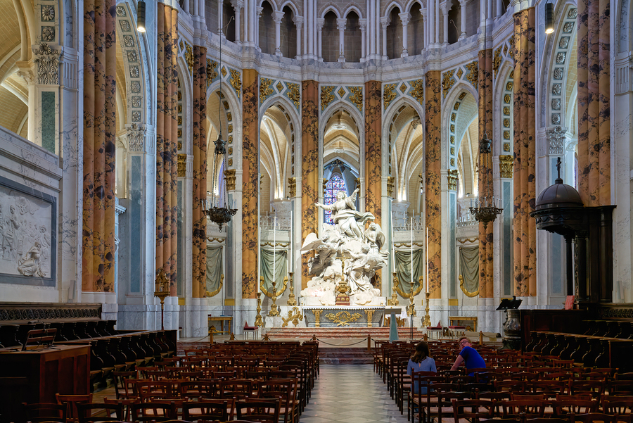 Explore Chartres Cathedral in Chartres France with visitors insi  Print