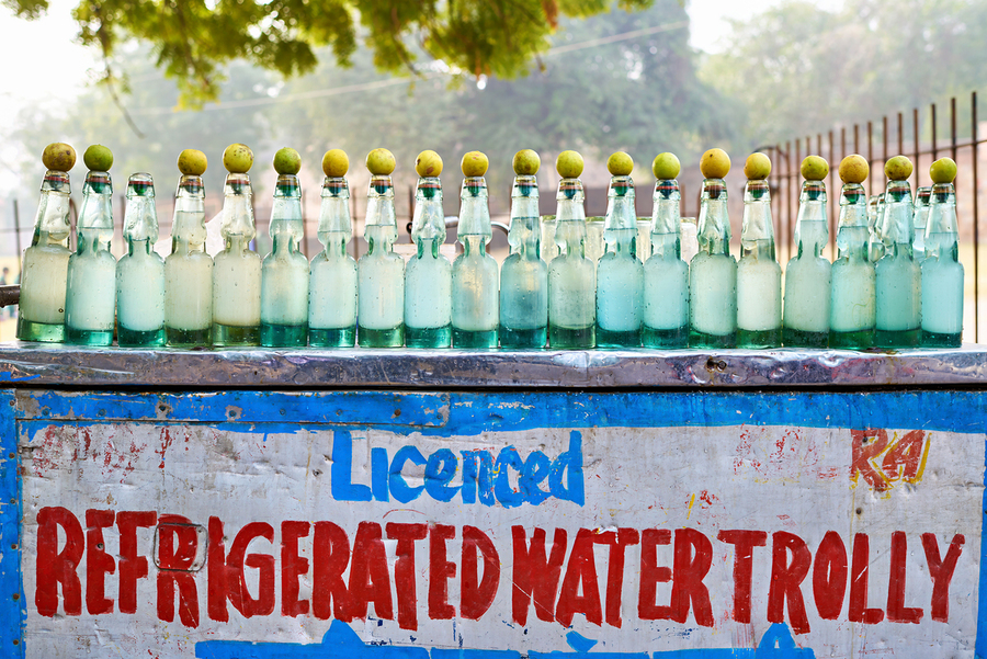 Selling refrigerated water bottles in Delhi India  Print