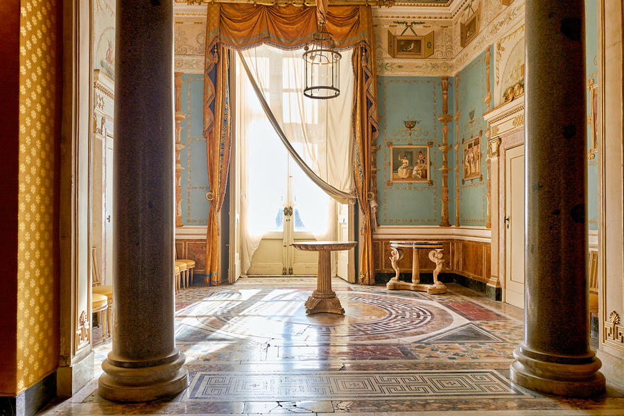 Exploring the interiors of Museo di Capodimonte in Naples Italy  Print