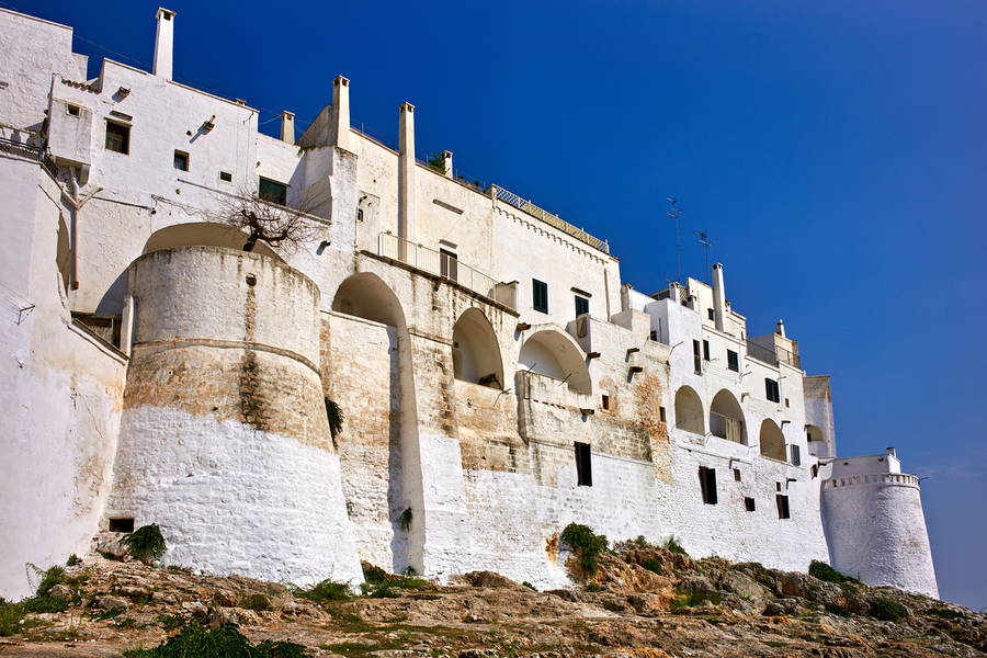 Apulia Puglia Italy. Ostuni. The white town  Print
