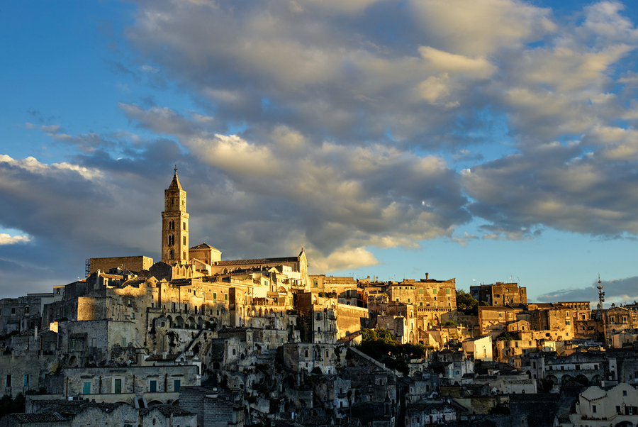 Matera Basilicata Italy. Cityscape. I sassi di Matera  Print