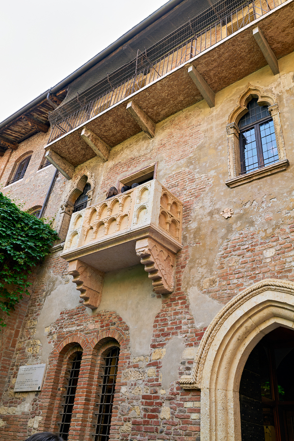 Verona Veneto Italy. The balcony of Juliet at Villa Capuleti  Print