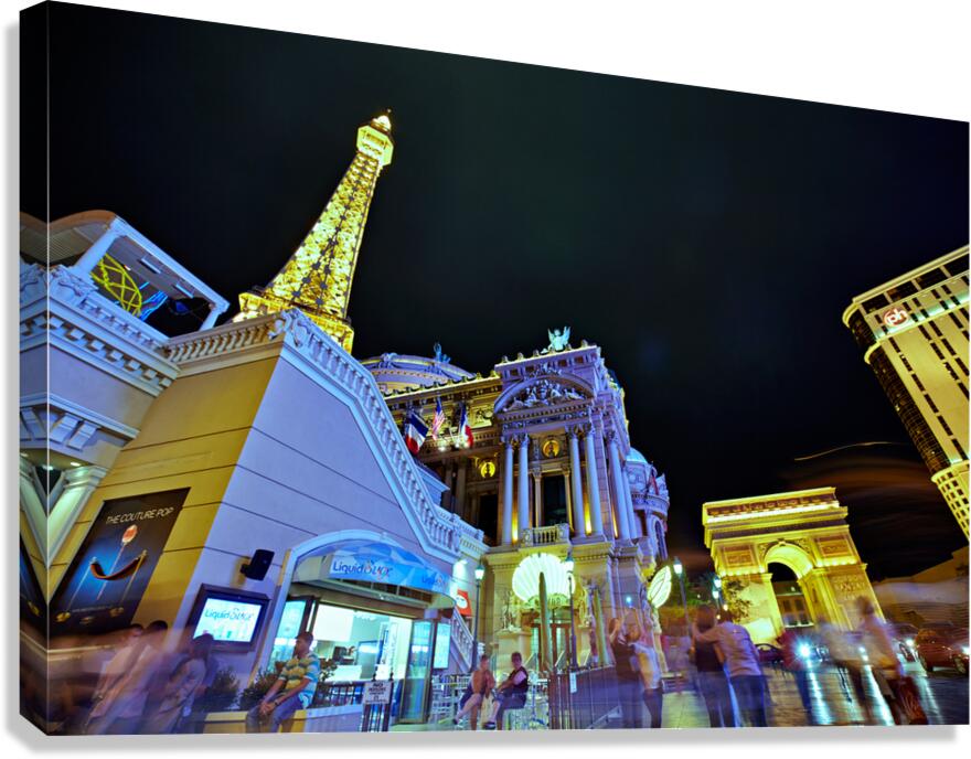 The Strip by night. Las Vegas Nevada USA Canvas Print