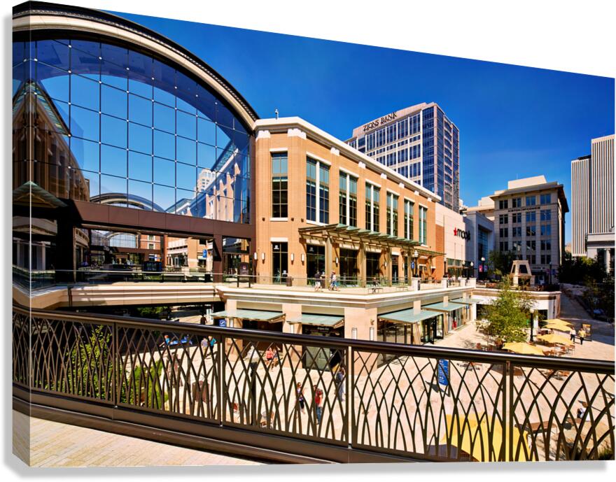 The Mall. Salt Lake City. Utah USA Canvas Print