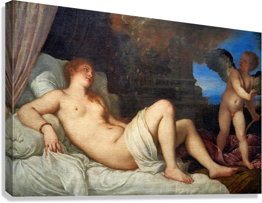 Titian - Danae - 15445 Canvas Print
