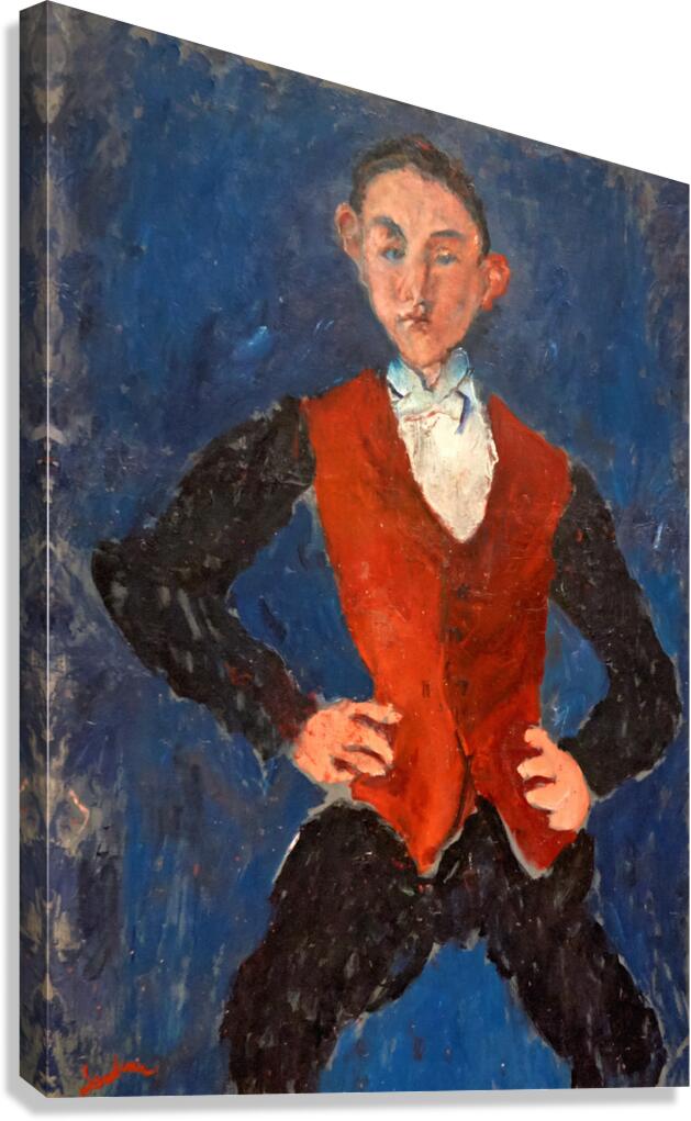 Chaim Soutine - Portrait of a Boy - 1928 Canvas Print