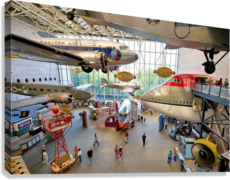 Inside the Smithsonian National Air and Space Museum. Washington D.C. Canvas Print