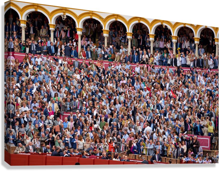 ANDALUSIA SPAIN. Bullfight in Seville Arena Canvas Print