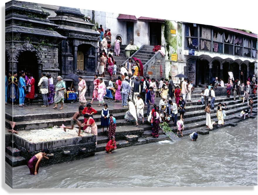 Nepal. Kathmandu. Pashupatinath Canvas Print